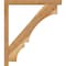 Ekena Millwork Balboa Block Rough Sawn Bracket w/ Offset Brace, Western Red Cedar, 4"W x 28"D x 32"H BKT0402X28X32BOA05RWR - alternate 4